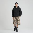 Pantaloni scurti cu model camuflaj si croiala baggy unisex NOWEAR