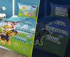 Paw Patrol, Fluo, set lenjerie de pat single, 140-200 cm