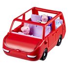 Peppa Pig, Peppa's Big Family Car, set de joaca cu figurine