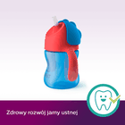 Philips Avent, cana cu pai, albastru, 9 luni+, 200 ml, SCF796/01