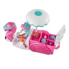 Polly Pocket, Flamingo Snack Cart, set de joaca cu figurina si accesorii