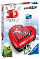Ravensburger, Minecraft, cutie - inima, puzzle 3D, 60 piese