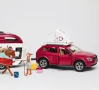 Schleich, Horse Club, Aventura cu masina si remorca pentru cal, set, 42535