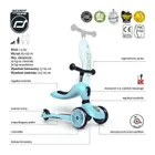 Scoot & Ride, Highwaykick 1, vehicul fara pedale si trotineta 2 in 1, Blueberry