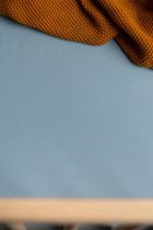 Sensillo, Cearsaf cu elastic Deluxe Jersey, Albastru, 120-60 cm
