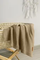 Sensillo, patura din bambus si bumbac, bej, 80-100 cm