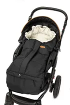Sensillo, sac de dormit polar pentru carucior Combi 3-in-1, negru/bej
