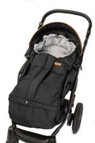 Sensillo, sac de dormit polar pentru carucior Combi 3-in-1, negru/gri