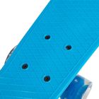 Smiki, placa skateboard tip fish cu roti LED, albastru