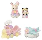 Sylvanian Families, Amusement Park Ride Set - Plain & Train, set de joaca cu figurine, 5819