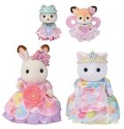 Sylvanian Families, Printese cu tinute inflorate, set de figurine, 5809