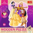 Trefl, Disney Princess, puzzle din lemn, 50 piese