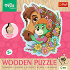 Trefl, Trefliks, puzzle din lemn, 50 piese
