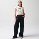 Tricou alb cu imprimeu Kuromi NOWEAR