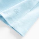 Tricou basic albastru din bumbac pieptanat NOWEAR