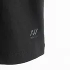 Tricou basic negru din bumbac pieptanat NOWEAR