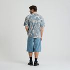 Tricou cu model camuflaj si croiala relaxed NOWEAR