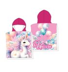 Unicorn, poncho de baie, roz, 50-100 cm