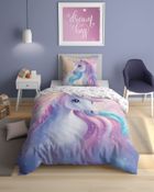 Unicorn, set lenjerie de pat single, 140-200 cm