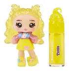 Yummiland, PEEPS, Lip Gloss Doll, Goldie Mallows, mini papusa + luciu de buze DIY