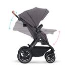 Kinderkraft, B-Tour, carucior pentru copii multifunctional 3in1, gri