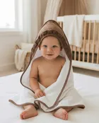 Albero Mio, Cotton Color, halat de baie, maro, 100-100 cm