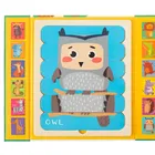 Animalute, puzzle din betisoare, joc de potrivire, 36 elemente