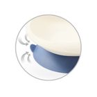 BabyOno, castron cu ventuza si lingura, alb-bleumarin