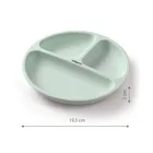 BabyOno, Farfurita din silicon cu ventuza, menta verde