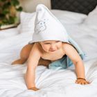 BabyOno, halat de baie, terry, alb, 85-85 cm