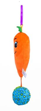Balibazoo, Easy Peasy Plushes, morcov, jucarie cu agatatoare