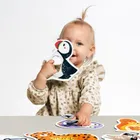 Banana Panda, First Jumbo Puzzle Mami si eu, set de puzzle-uri, pentru varsta de 18 luni+, 22 piese
