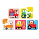 Banana Panda, On-the-Go Puzzle Vehicule, set de puzzle-uri, pentru varsta de 2+, 20 piese