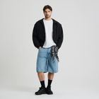 Bandana negru din bumbac unisex NOWEAR