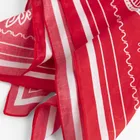Bandana rosu din bumbac unisex NOWEAR