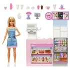 Barbie, Cafenea, set de joaca cu papusa si accesorii