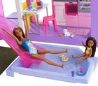 Barbie, Dream House Deluxe, Casa de papusi - 60. aniversare, set de joaca cu 2 papusi, masina si accesorii