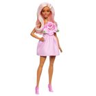 Barbie, Fashionistas, papusa in rochie roz cu forma de trandafir