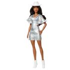 Barbie Fashionistas, papusa, rochie argintie