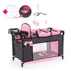 Bayer Design, Multi Bed, patut pentru papusi, negru-roz