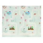 Bocioland, Orasul Apei, covoras din spuma pliabil, gri, 150-180 cm