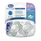 Chicco, Physioforma Light, Lumi, suzeta din silicon, 16-36 m, 2 buc.