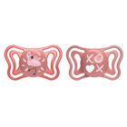 Chicco, Physioforma Light, suzeta din silicon, roz, 6-16 m, 2 buc.