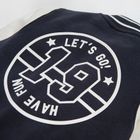 Cool Club, Bluza cu capse pentru baieti, alb-bleumarin, imprimeu Major league team