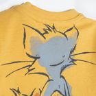 Cool Club, Bluza cu maneca lunga pentru baieti, galben, imprimeu Tom & Jerry