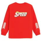 Cool Club, Bluza cu maneca lunga pentru baieti, rosu, imprimeu Hot Wheels