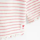 Cool Club, Bluza cu maneca lunga pentru fete, din tricot striat, alb