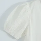 Cool Club, Bluza cu maneca scurta pentru fete, ecru
