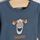 Cool Club, Body cu maneca lunga pentru baieti, albastru, bleumarin, imprimeu Winnie the Pooh, set, 3 buc.