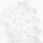 Cool Club, Body cu maneca scurta pentru bebelusi, alb, set, 5 buc.